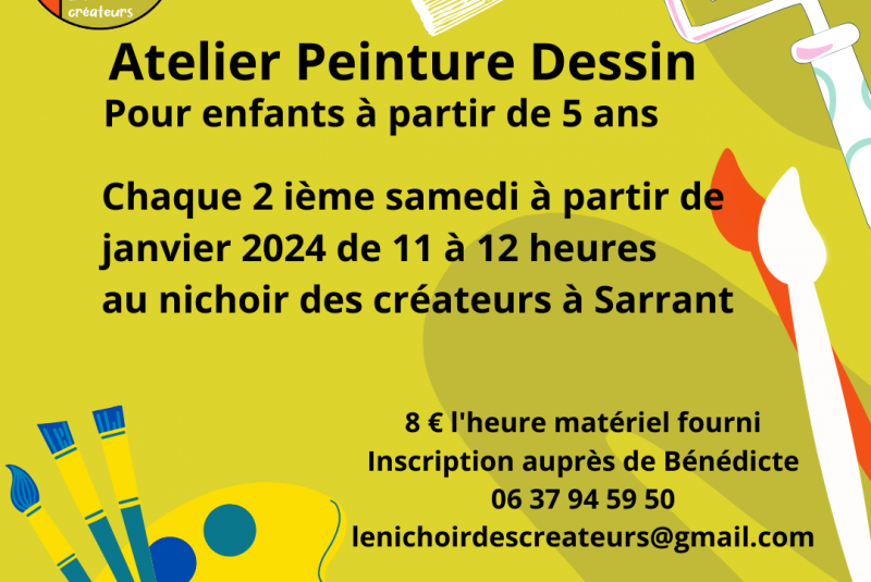 Le 2 ième samedi à partir de janvier 2024 de 11 à 12 heures au nichoir des créateurs à Sarrant (002)