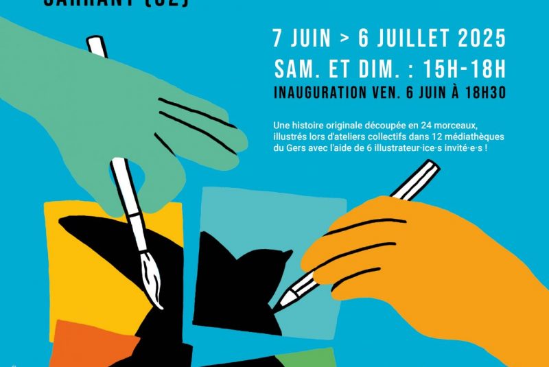 Exposition « Cadavre exquis illustré 2025″_Sarrant