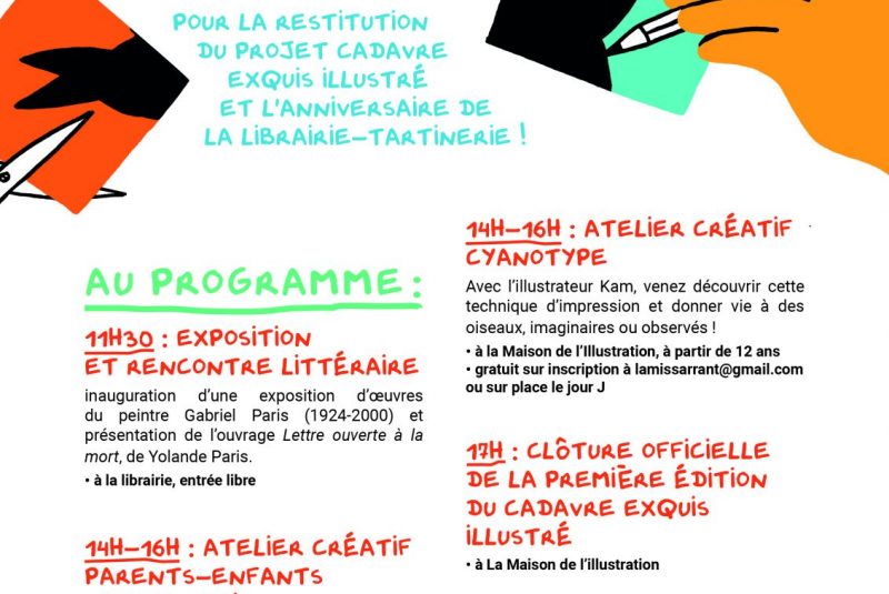 Journée festive  » Cadavre exquis illustré »_Sarrant