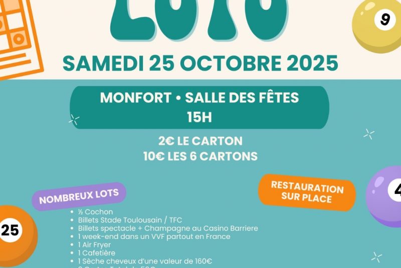 Les Festayres au volant : repas dansant et loto_Monfort
