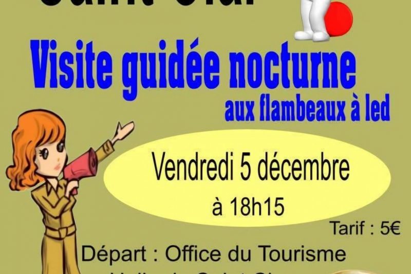 Visite de Saint-Clar aux flambeaux à led_Saint-Clar