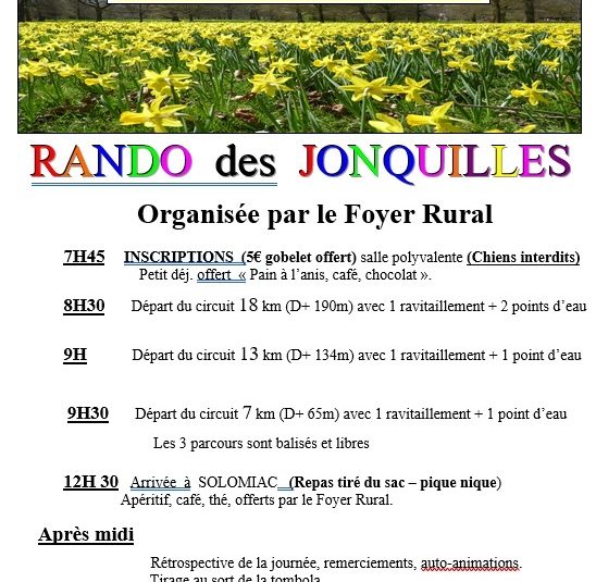 Randonnée des jonquilles_Solomiac