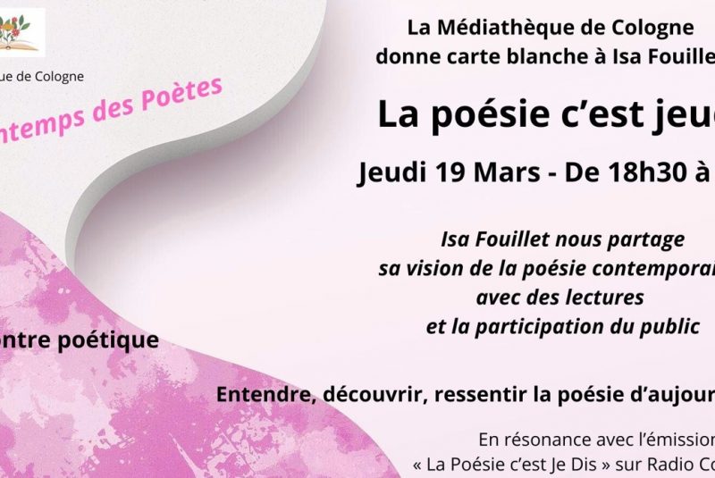 La poésie c&rsquo;est jeudi_Cologne